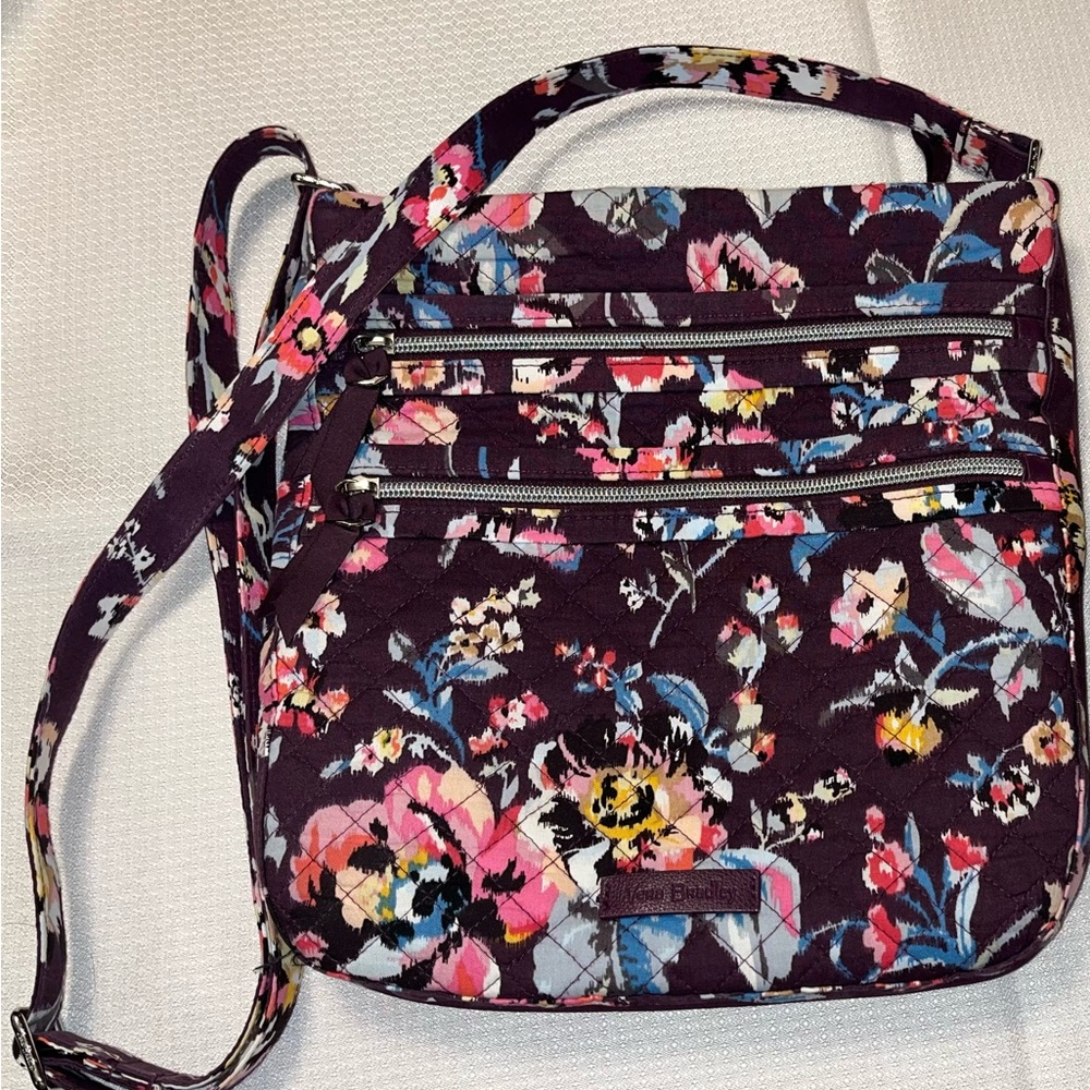 Vera Bradley Triple Zip Hipster Crossbody Bag